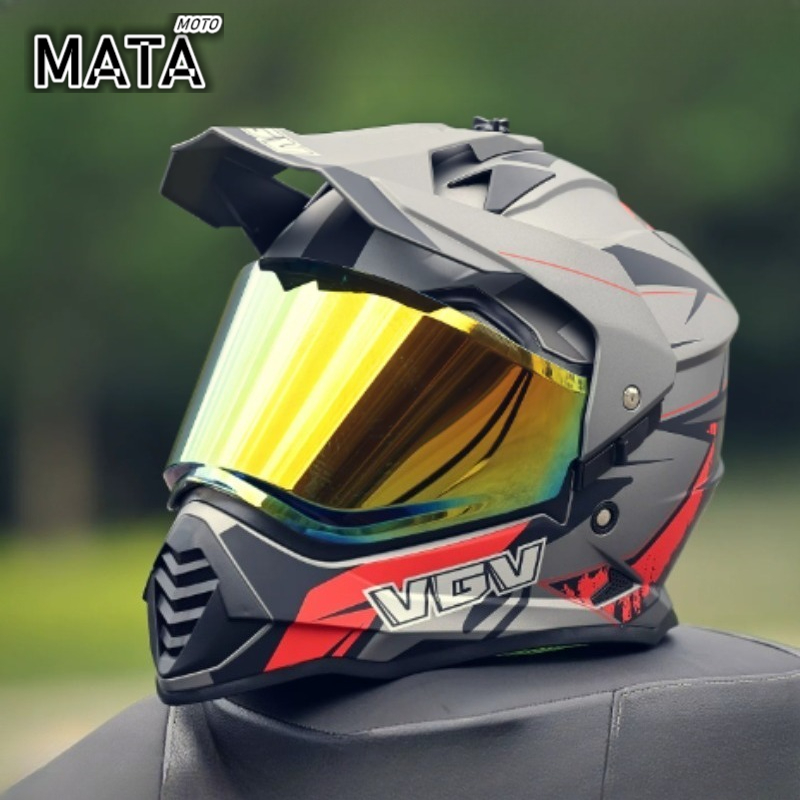 Full Face Motorcycle Helmet With Bluetooth - VGV 모토크로스 ECE DOT 인증 오토바이