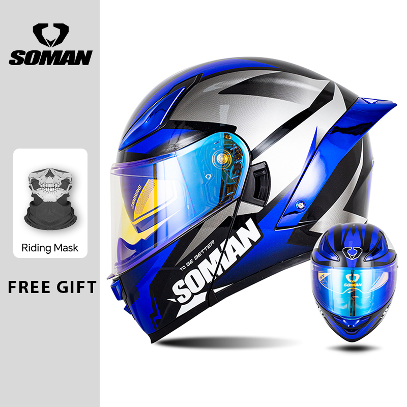 소만 모듈러 헬멧 플립 풀페이스 오토바이 헬멧 듀얼 바 - Dual Visor Motorcycle Racing Helmet 리뷰 및 가격