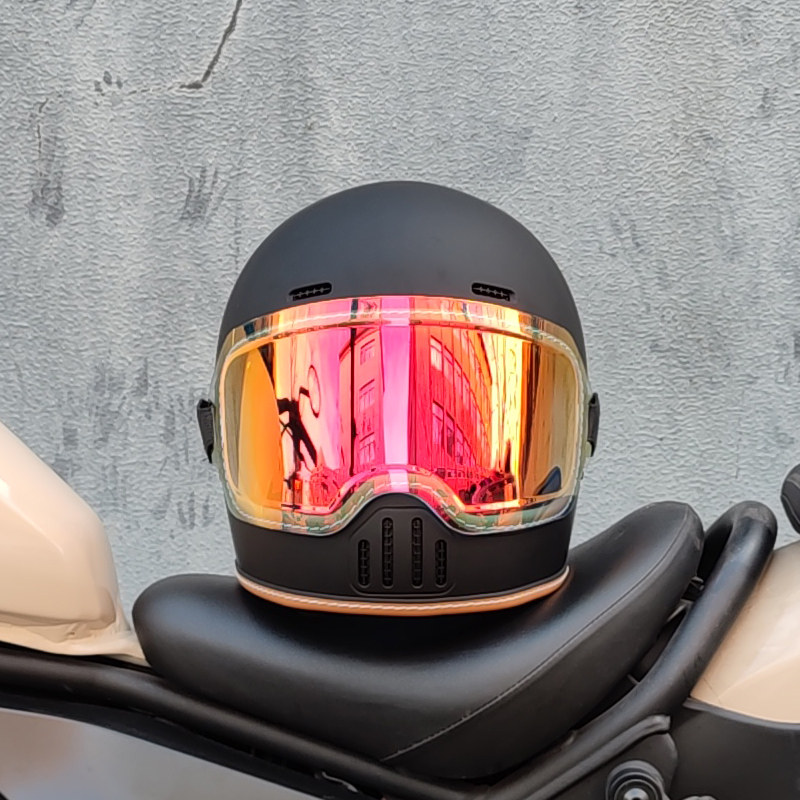 ORZ CE DOT 승인 레트로 풀페이스 오토바이 헬멧 - Full Face Motorcycle Helmet With Bluetooth 리뷰 및 가격